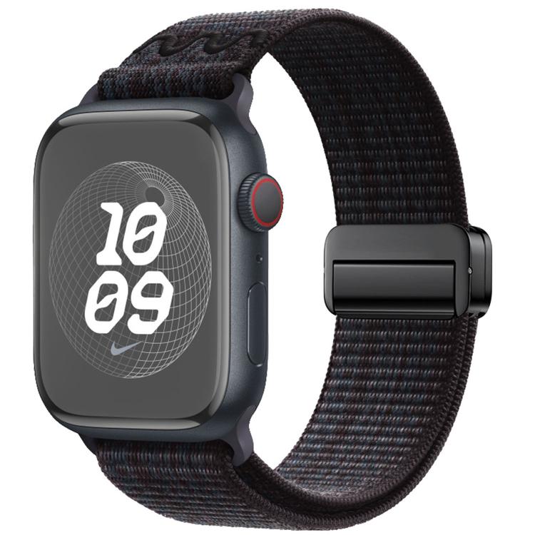 Correia de relógio de nylon com fivela magnética, para Apple Watch 46mm / 49mm / 45mm / 44mm, para Apple Watch 42mm / 41mm / 40mm / 38mm