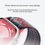 Correia de relógio de nylon com fivela magnética, para Apple Watch 46mm / 49mm / 45mm / 44mm, para Apple Watch 42mm / 41mm / 40mm / 38mm