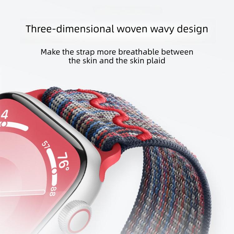 Correia de relógio de nylon com fivela magnética, para Apple Watch 46mm / 49mm / 45mm / 44mm, para Apple Watch 42mm / 41mm / 40mm / 38mm