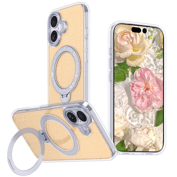 Capa de telemóvel com suporte magnético e glitter estrelado, para iPhone 17 Pro Max, para iPhone 17 Pro, para iPhone 17