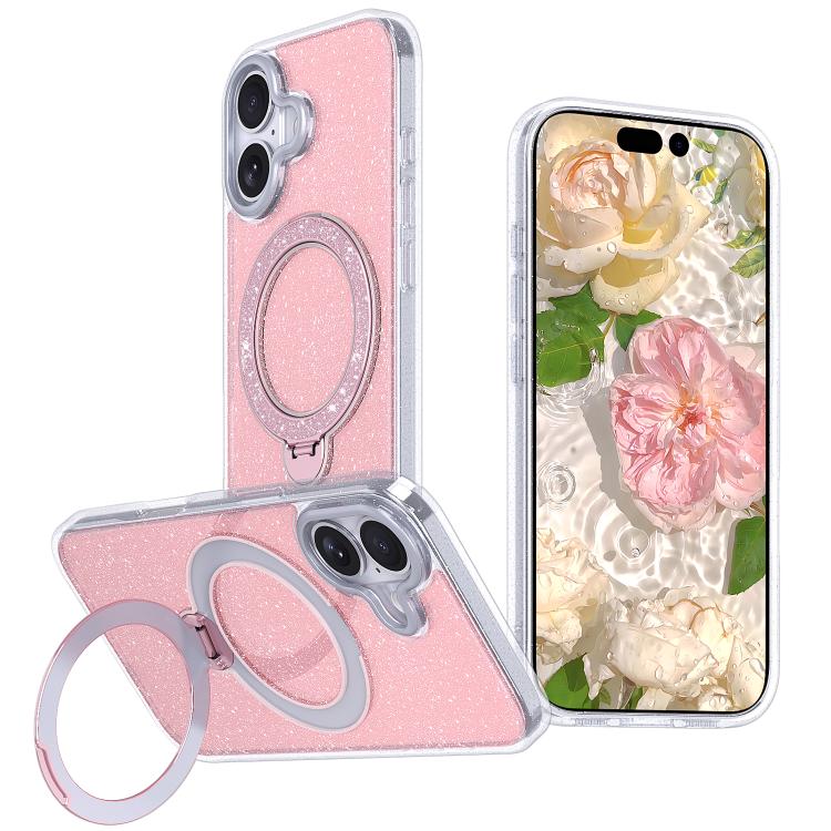 Capa de telemóvel com suporte magnético e glitter estrelado, para iPhone 17 Pro Max, para iPhone 17 Pro, para iPhone 17