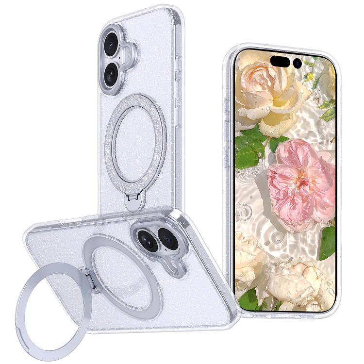 Capa de telemóvel com suporte magnético e glitter estrelado, para iPhone 17 Pro Max, para iPhone 17 Pro, para iPhone 17