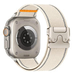Correia de relógio de nylon trançado com fivela refletora, para Apple Watch 49mm / 46mm / 45mm / 44mm, para Apple Watch 42mm / 41mm / 40mm / 38mm