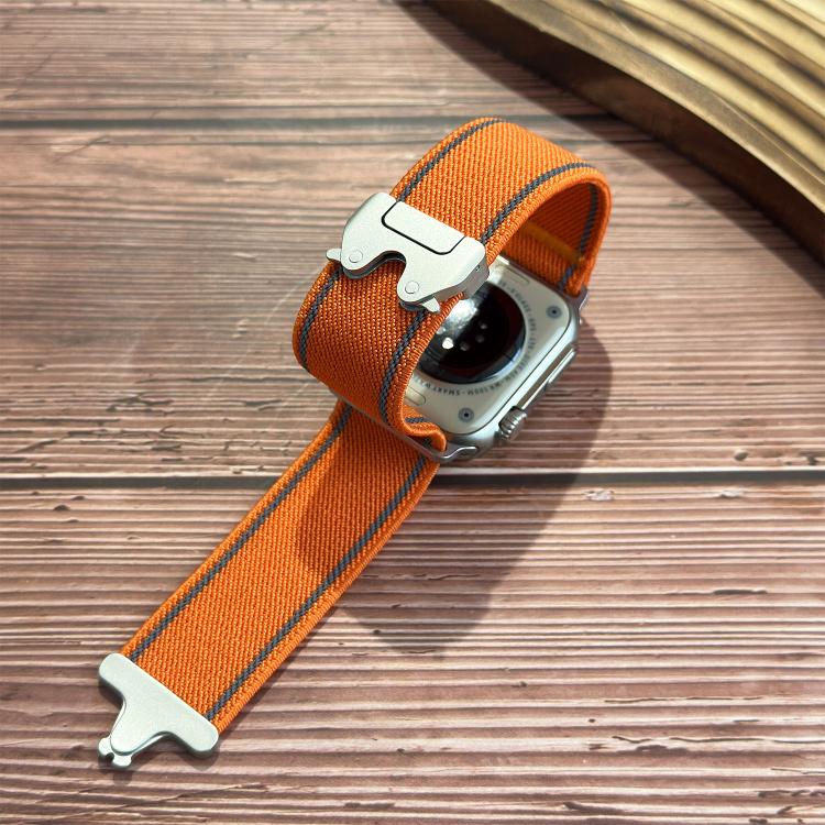 Correia de relógio de nylon trançado com fivela refletora, para Apple Watch 49mm / 46mm / 45mm / 44mm, para Apple Watch 42mm / 41mm / 40mm / 38mm