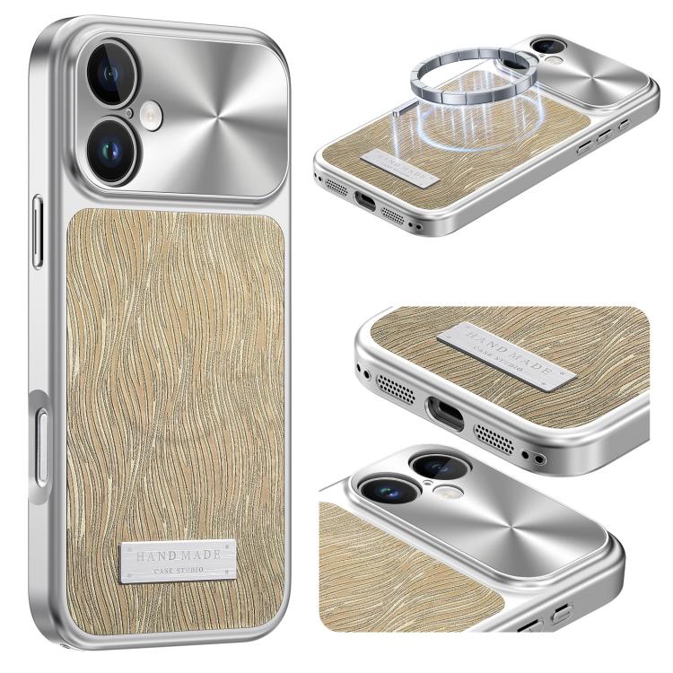 Capa para telemóvel anti-impactos magnética com padrão de ondulação de água corrente, Para iPhone 17 Pro Max, Para iPhone 17 Pro, Para iPhone 17, Para iPhone 16 Pro Max, Para iPhone 16 Pro, Para iPhone 16, Para iPhone 15 Pro Max, Para iPhone 15 Pro