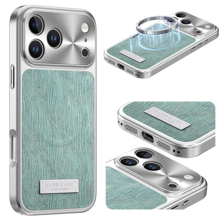 Capa para telemóvel anti-impactos magnética com padrão de ondulação de água corrente, Para iPhone 17 Pro Max, Para iPhone 17 Pro, Para iPhone 17, Para iPhone 16 Pro Max, Para iPhone 16 Pro, Para iPhone 16, Para iPhone 15 Pro Max, Para iPhone 15 Pro
