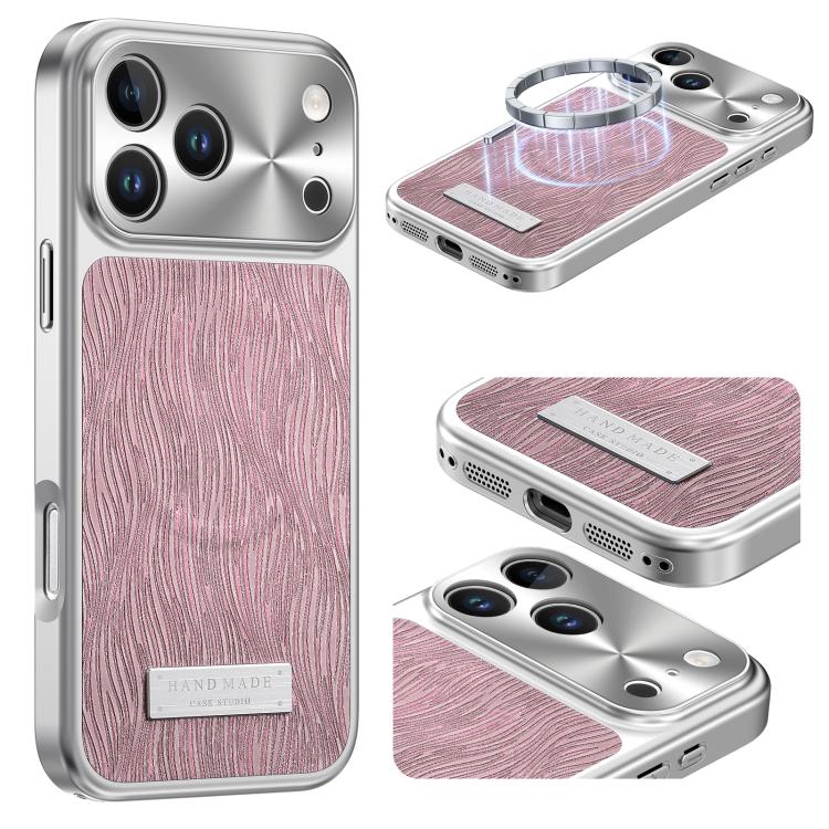 Capa para telemóvel anti-impactos magnética com padrão de ondulação de água corrente, Para iPhone 17 Pro Max, Para iPhone 17 Pro, Para iPhone 17, Para iPhone 16 Pro Max, Para iPhone 16 Pro, Para iPhone 16, Para iPhone 15 Pro Max, Para iPhone 15 Pro