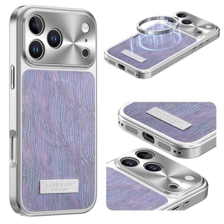 Capa para telemóvel anti-impactos magnética com padrão de ondulação de água corrente, Para iPhone 17 Pro Max, Para iPhone 17 Pro, Para iPhone 17, Para iPhone 16 Pro Max, Para iPhone 16 Pro, Para iPhone 16, Para iPhone 15 Pro Max, Para iPhone 15 Pro