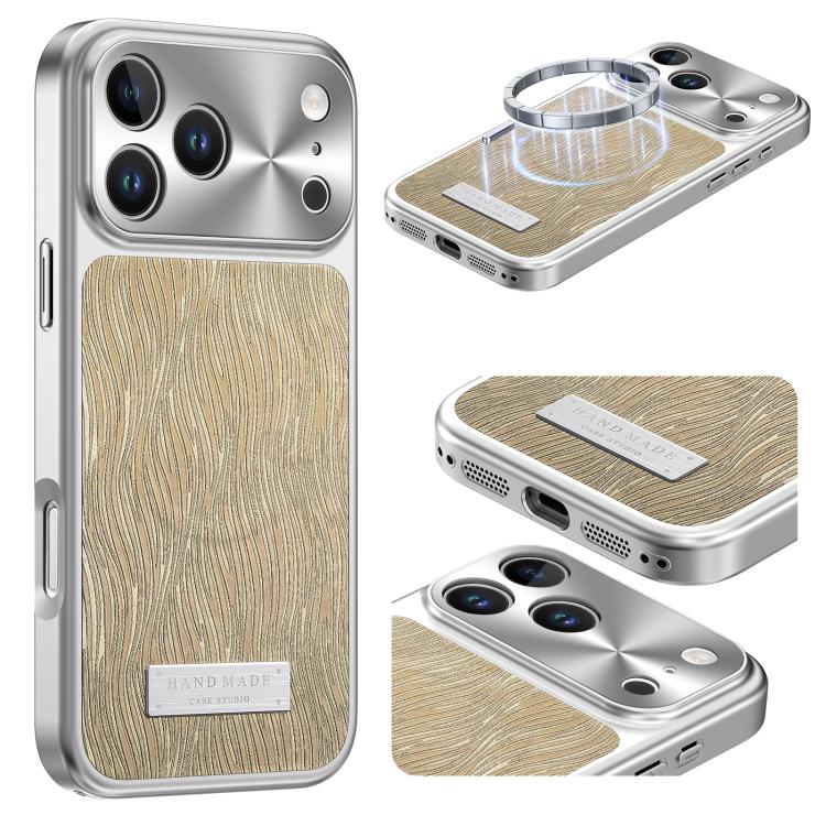 Capa para telemóvel anti-impactos magnética com padrão de ondulação de água corrente, Para iPhone 17 Pro Max, Para iPhone 17 Pro, Para iPhone 17, Para iPhone 16 Pro Max, Para iPhone 16 Pro, Para iPhone 16, Para iPhone 15 Pro Max, Para iPhone 15 Pro