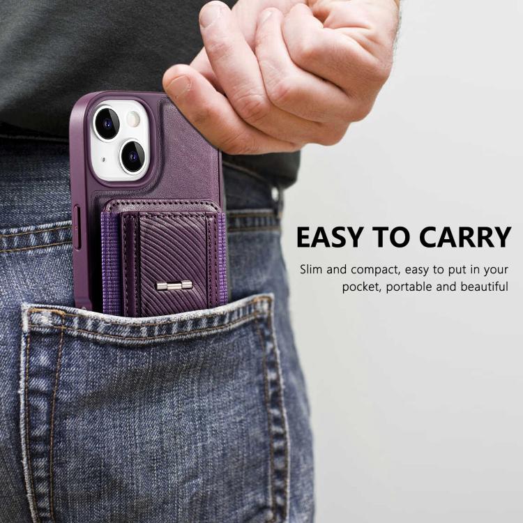 CaseNeo Suporte Dobrável Retro Elástico para Cartões Bolsa Magnética para Telemóvel, Para iPhone 15, Para iPhone 14 / 13, Para iPhone 14 Pro, Para iPhone 14 Pro Max, Para iPhone 13 Pro Max, Para iPhone 13 Pro