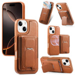 CaseNeo Suporte Dobrável Retro Elástico para Cartões Bolsa Magnética para Telemóvel, Para iPhone 15, Para iPhone 14 / 13, Para iPhone 14 Pro, Para iPhone 14 Pro Max, Para iPhone 13 Pro Max, Para iPhone 13 Pro
