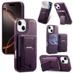 CaseNeo Suporte Dobrável Retro Elástico para Cartões Bolsa Magnética para Telemóvel, Para iPhone 15, Para iPhone 14 / 13, Para iPhone 14 Pro, Para iPhone 14 Pro Max, Para iPhone 13 Pro Max, Para iPhone 13 Pro