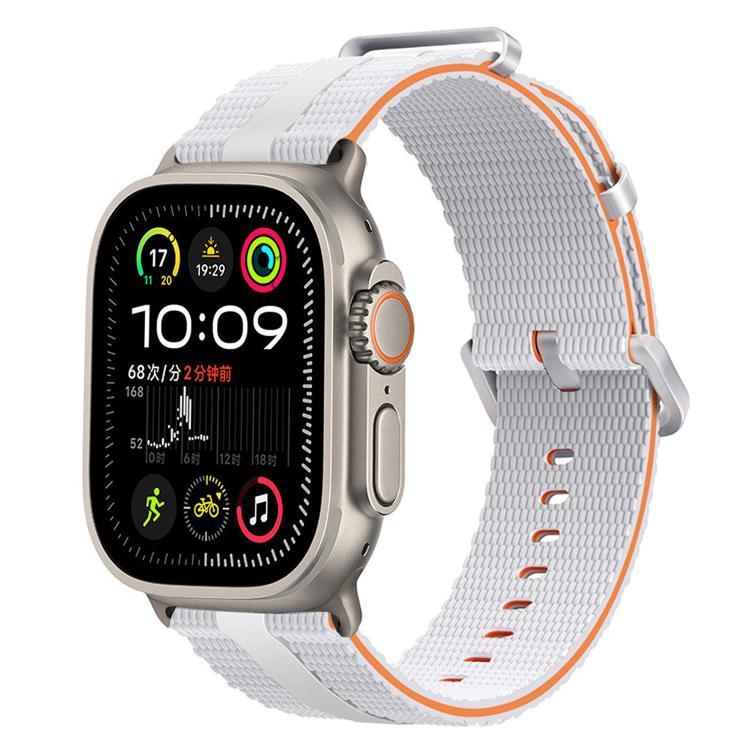 Pulseira de Relógio em Silicone com Padrão de Linhas, Para Apple Watch 46mm / 49mm / 45mm / 44mm, Para Apple Watch 42mm / 41mm / 40mm / 38mm