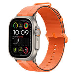 Pulseira de Relógio em Silicone com Padrão de Linhas, Para Apple Watch 46mm / 49mm / 45mm / 44mm, Para Apple Watch 42mm / 41mm / 40mm / 38mm