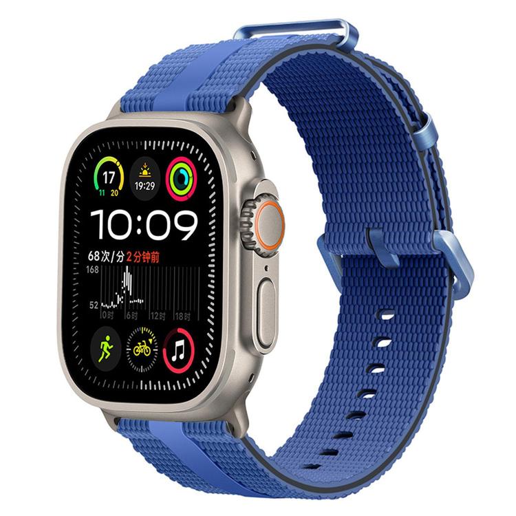Pulseira de Relógio em Silicone com Padrão de Linhas, Para Apple Watch 46mm / 49mm / 45mm / 44mm, Para Apple Watch 42mm / 41mm / 40mm / 38mm