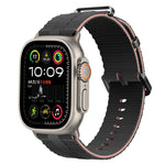 Pulseira de Relógio em Silicone com Padrão de Linhas, Para Apple Watch 46mm / 49mm / 45mm / 44mm, Para Apple Watch 42mm / 41mm / 40mm / 38mm