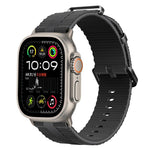 Pulseira de Relógio em Silicone com Padrão de Linhas, Para Apple Watch 46mm / 49mm / 45mm / 44mm, Para Apple Watch 42mm / 41mm / 40mm / 38mm