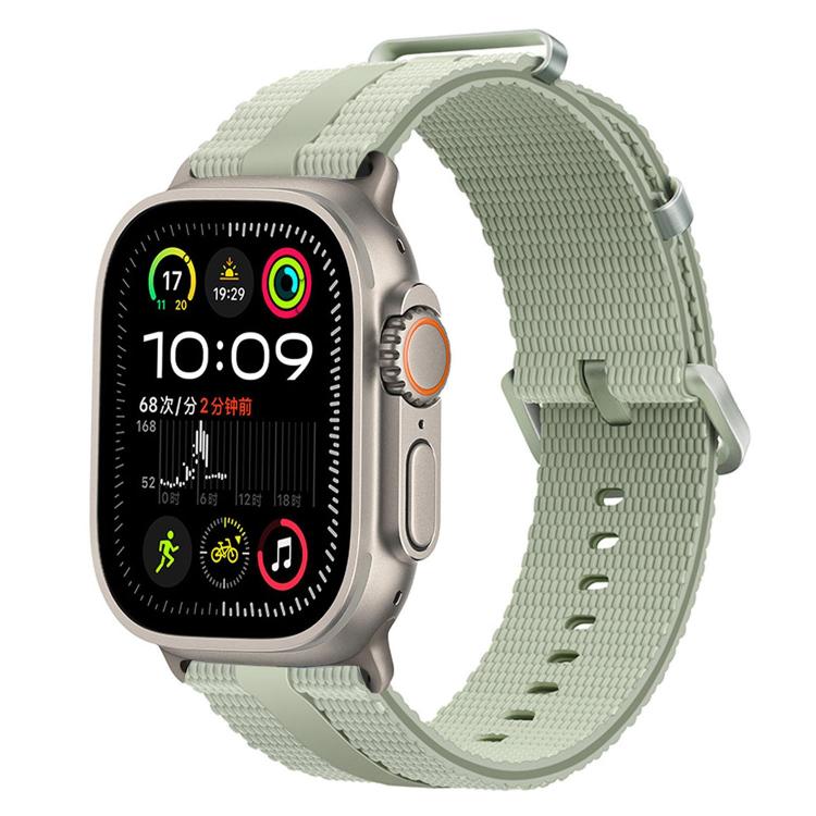 Pulseira de Relógio em Silicone com Padrão de Linhas, Para Apple Watch 46mm / 49mm / 45mm / 44mm, Para Apple Watch 42mm / 41mm / 40mm / 38mm