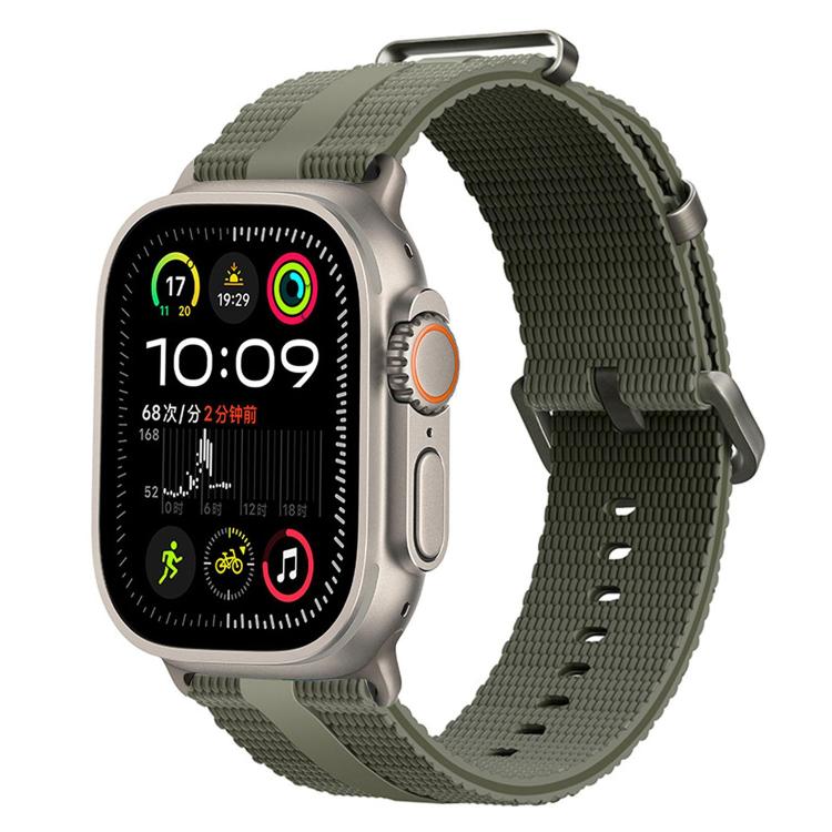Pulseira de Relógio em Silicone com Padrão de Linhas, Para Apple Watch 46mm / 49mm / 45mm / 44mm, Para Apple Watch 42mm / 41mm / 40mm / 38mm