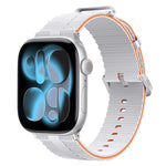 Pulseira de Relógio em Silicone com Padrão de Linhas, Para Apple Watch 46mm / 49mm / 45mm / 44mm, Para Apple Watch 42mm / 41mm / 40mm / 38mm