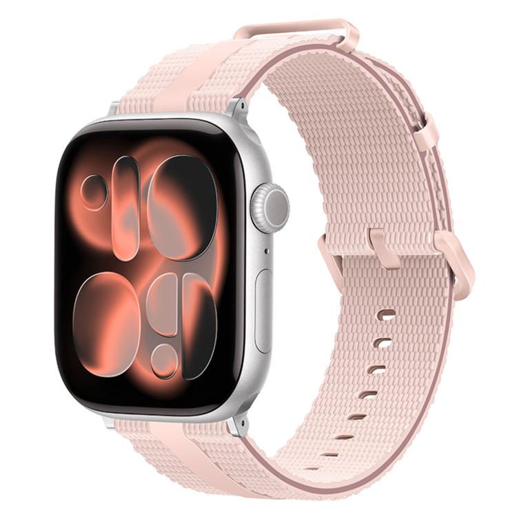Pulseira de Relógio em Silicone com Padrão de Linhas, Para Apple Watch 46mm / 49mm / 45mm / 44mm, Para Apple Watch 42mm / 41mm / 40mm / 38mm