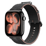 Pulseira de Relógio em Silicone com Padrão de Linhas, Para Apple Watch 46mm / 49mm / 45mm / 44mm, Para Apple Watch 42mm / 41mm / 40mm / 38mm