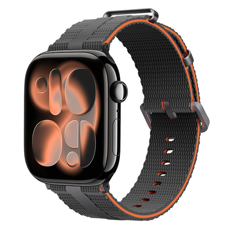 Pulseira de Relógio em Silicone com Padrão de Linhas, Para Apple Watch 46mm / 49mm / 45mm / 44mm, Para Apple Watch 42mm / 41mm / 40mm / 38mm