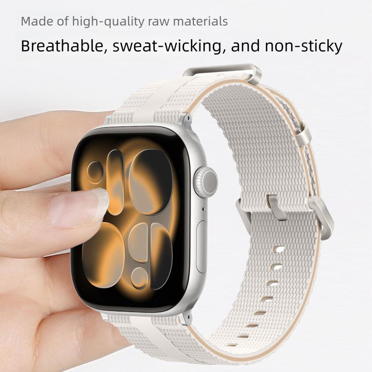 Pulseira de Relógio em Silicone com Padrão de Linhas, Para Apple Watch 46mm / 49mm / 45mm / 44mm, Para Apple Watch 42mm / 41mm / 40mm / 38mm