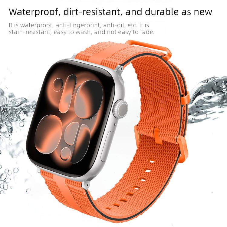Pulseira de Relógio em Silicone com Padrão de Linhas, Para Apple Watch 46mm / 49mm / 45mm / 44mm, Para Apple Watch 42mm / 41mm / 40mm / 38mm