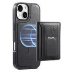 CaseNeo Carteira Dobrável com Dobradiça Retro e Íman, Capa Magnética para Telemóvel, Para iPhone 15, Para iPhone 14, Para iPhone 14 Pro, Para iPhone 14 Pro Max, Para iPhone 13 Pro Max, Para iPhone 13 Pro, Para iPhone 13