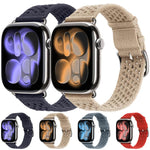 Pulseira de Relógio Tricotada com Padrão Vazado, Para Apple Watch 46mm / 49mm / 45mm / 44mm, Para Apple Watch 42mm / 41mm / 40mm / 38mm
