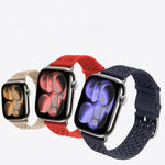 Pulseira de Relógio Tricotada com Padrão Vazado, Para Apple Watch 46mm / 49mm / 45mm / 44mm, Para Apple Watch 42mm / 41mm / 40mm / 38mm