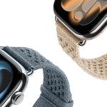 Pulseira de Relógio Tricotada com Padrão Vazado, Para Apple Watch 46mm / 49mm / 45mm / 44mm, Para Apple Watch 42mm / 41mm / 40mm / 38mm