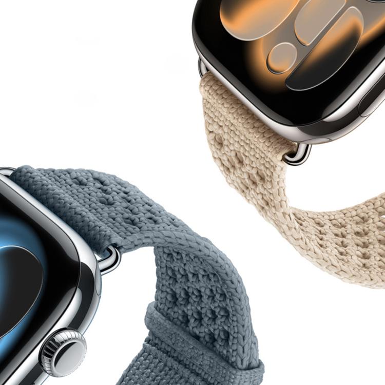 Pulseira de Relógio Tricotada com Padrão Vazado, Para Apple Watch 46mm / 49mm / 45mm / 44mm, Para Apple Watch 42mm / 41mm / 40mm / 38mm