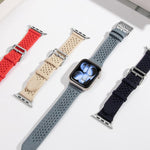 Pulseira de Relógio Tricotada com Padrão Vazado, Para Apple Watch 46mm / 49mm / 45mm / 44mm, Para Apple Watch 42mm / 41mm / 40mm / 38mm
