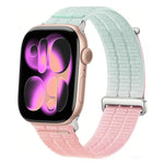 Pulseira de Relógio com Loop Respirável em Nylon com Duplo Elo e Cabeça Metálica, Para Apple Watch 46mm / 49mm / 45mm / 44mm, Para Apple Watch 42mm / 41mm / 40mm / 38mm