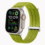 Pulseira de Relógio com Loop Respirável em Nylon com Duplo Elo e Cabeça Metálica, Para Apple Watch 46mm / 49mm / 45mm / 44mm, Para Apple Watch 42mm / 41mm / 40mm / 38mm