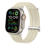 Pulseira de Relógio com Loop Respirável em Nylon com Duplo Elo e Cabeça Metálica, Para Apple Watch 46mm / 49mm / 45mm / 44mm, Para Apple Watch 42mm / 41mm / 40mm / 38mm