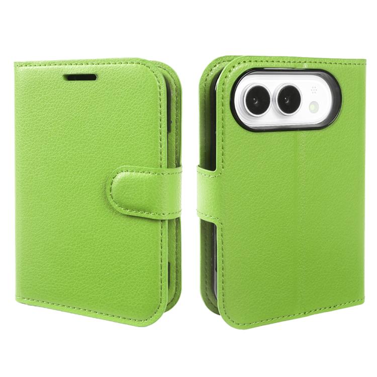 Litchi Texture Horizontal Flip Leather Phone Case with Holder, For iPhone Duo