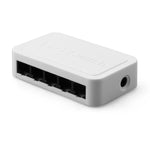 Switch Ethernet Rápida 5 Portas 10/100Mbps, 5 Portas Branco