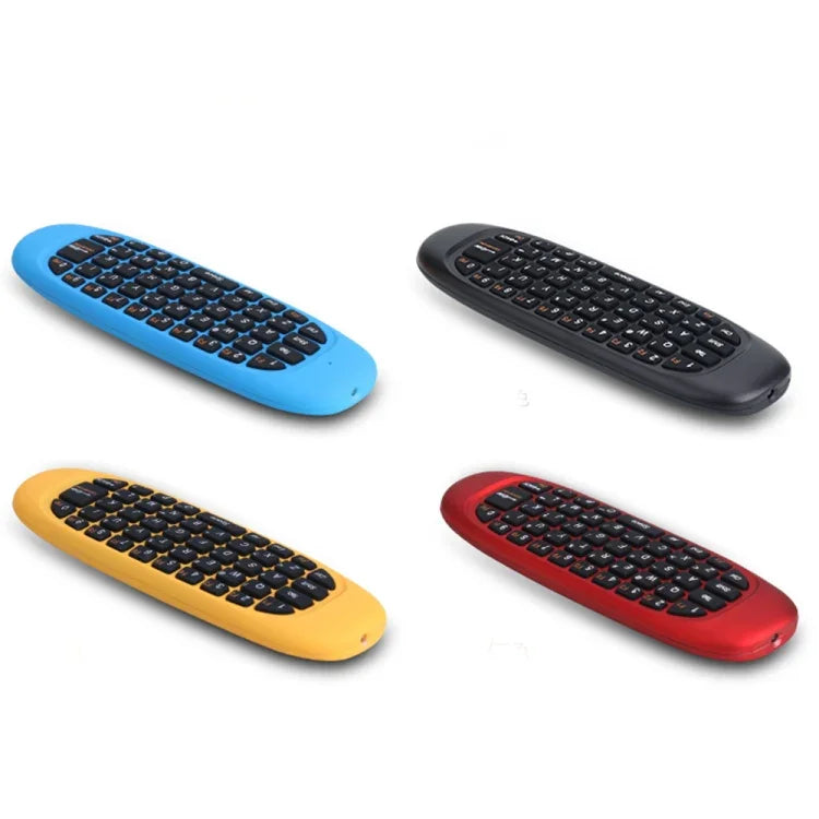 Teclado Mini Sem Fios C120 2.4G com Rato Remoto e 3 Giroscópios & 3 Sensores de Gravidade para PC / HTPC / IPTV / Smart TV e Android TV Box etc