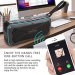 Coluna Bluetooth Portátil Super Bass Estéreo Sem Fios, Suporta IP66 à Prova de Água, Carregamento de Emergência, Mãos Livres, TF