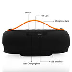 Coluna Bluetooth estéreo portátil sem fios E13 com altifalante, rádio, subwoofer, TF FM, VERMELHO, AZUL, PRETO
