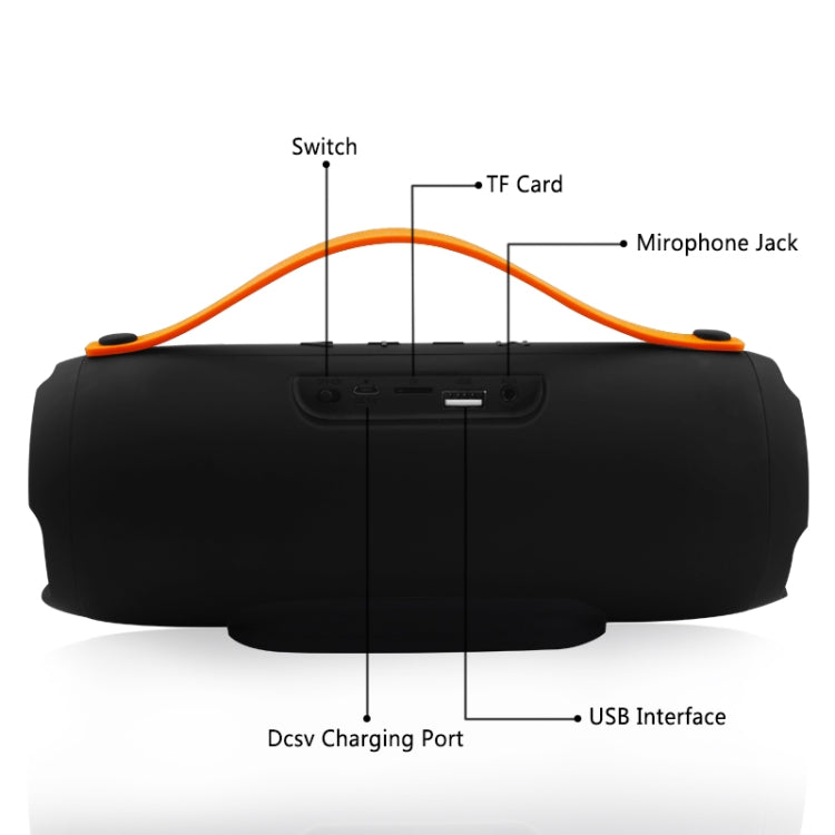Coluna Bluetooth estéreo portátil sem fios E13 com altifalante, rádio, subwoofer, TF FM, VERMELHO, AZUL, PRETO
