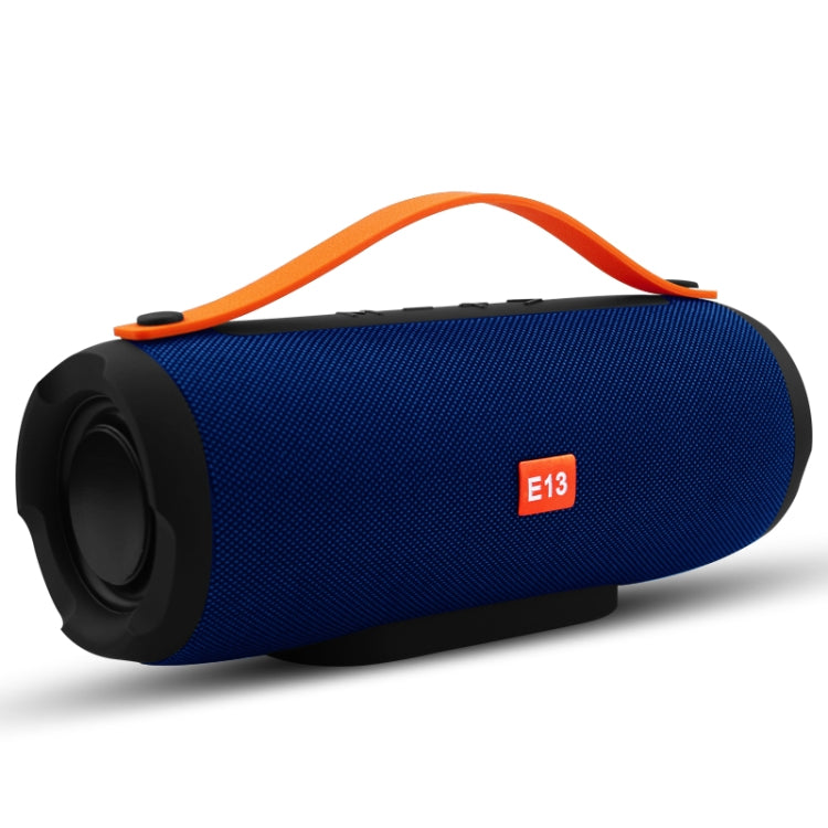 Coluna Bluetooth estéreo portátil sem fios E13 com altifalante, rádio, subwoofer, TF FM, VERMELHO, AZUL, PRETO