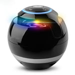 Coluna Bluetooth T&G A18 em forma de bola com luz LED Coluna portátil sem fios mini Música móvel MP3 Subwoofer Suporta TF, PRETO, AZUL, ROSA, BRANCO