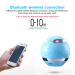 Coluna Bluetooth T&G A18 em forma de bola com luz LED Coluna portátil sem fios mini Música móvel MP3 Subwoofer Suporta TF, PRETO, AZUL, ROSA, BRANCO