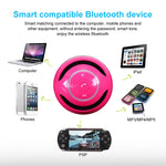 Coluna Bluetooth T&G A18 em forma de bola com luz LED Coluna portátil sem fios mini Música móvel MP3 Subwoofer Suporta TF, PRETO, AZUL, ROSA, BRANCO