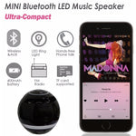 Coluna Bluetooth T&G A18 em forma de bola com luz LED Coluna portátil sem fios mini Música móvel MP3 Subwoofer Suporta TF, PRETO, AZUL, ROSA, BRANCO