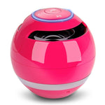 Coluna Bluetooth T&G A18 em forma de bola com luz LED Coluna portátil sem fios mini Música móvel MP3 Subwoofer Suporta TF, PRETO, AZUL, ROSA, BRANCO